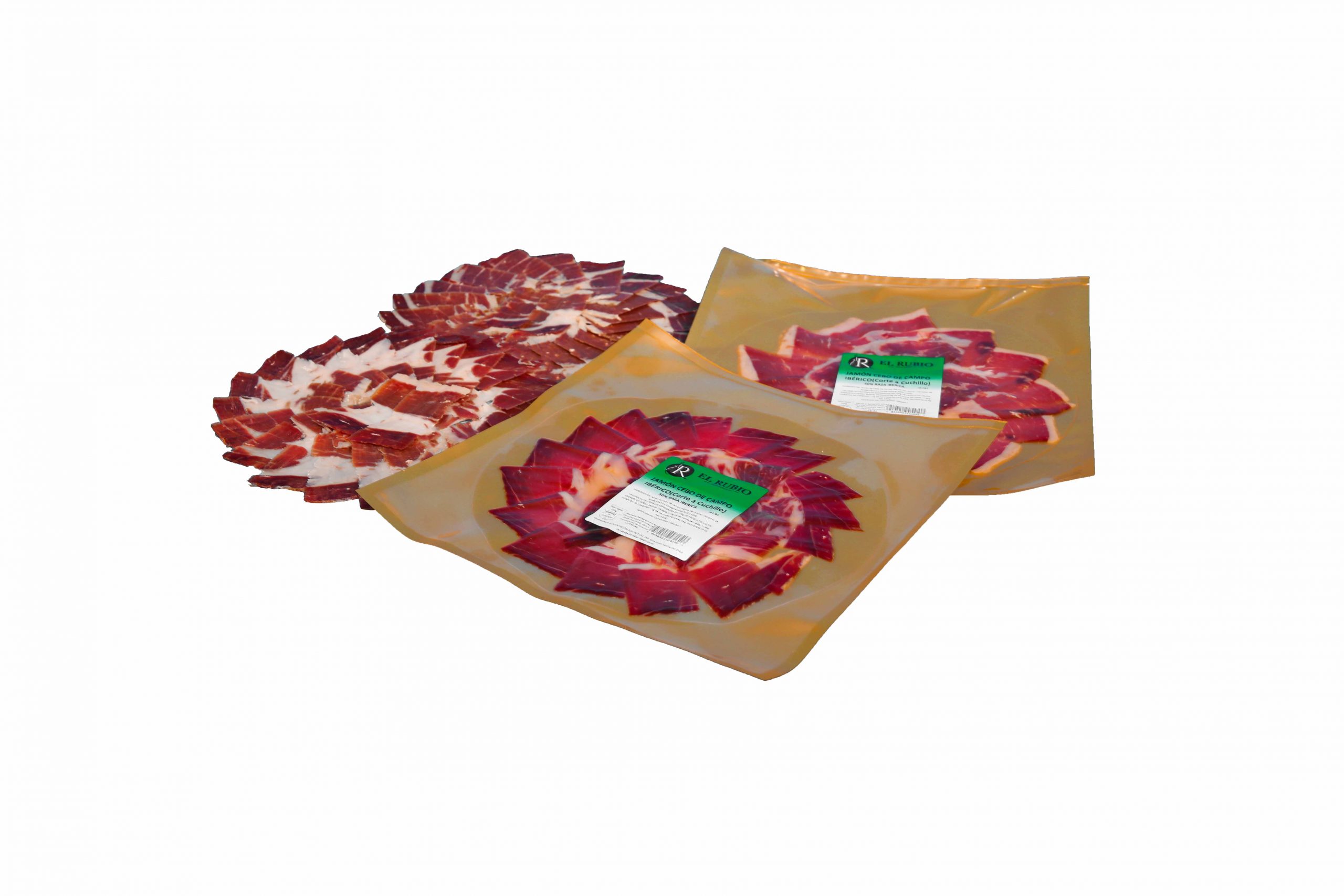 Sobres de Jamón ibérico de Cebo de Campo Cortado a cuchillo - Imagen 3