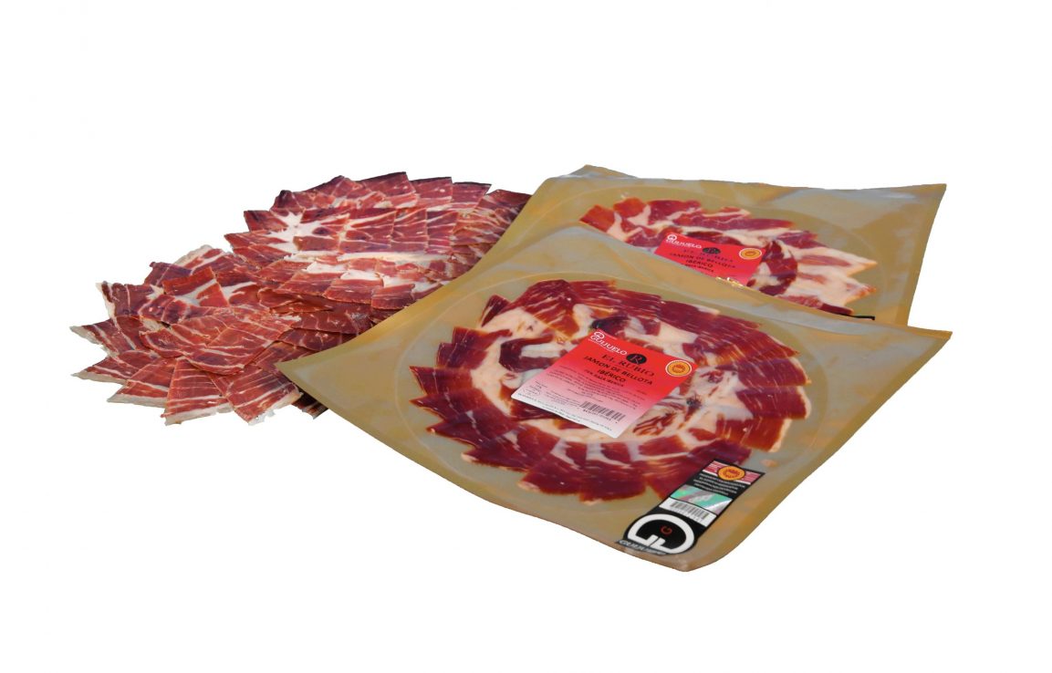 Loncheado Jamón de Bellota Ibérico, 50% raza ibérica - Jamones y Embutidos El Rubio